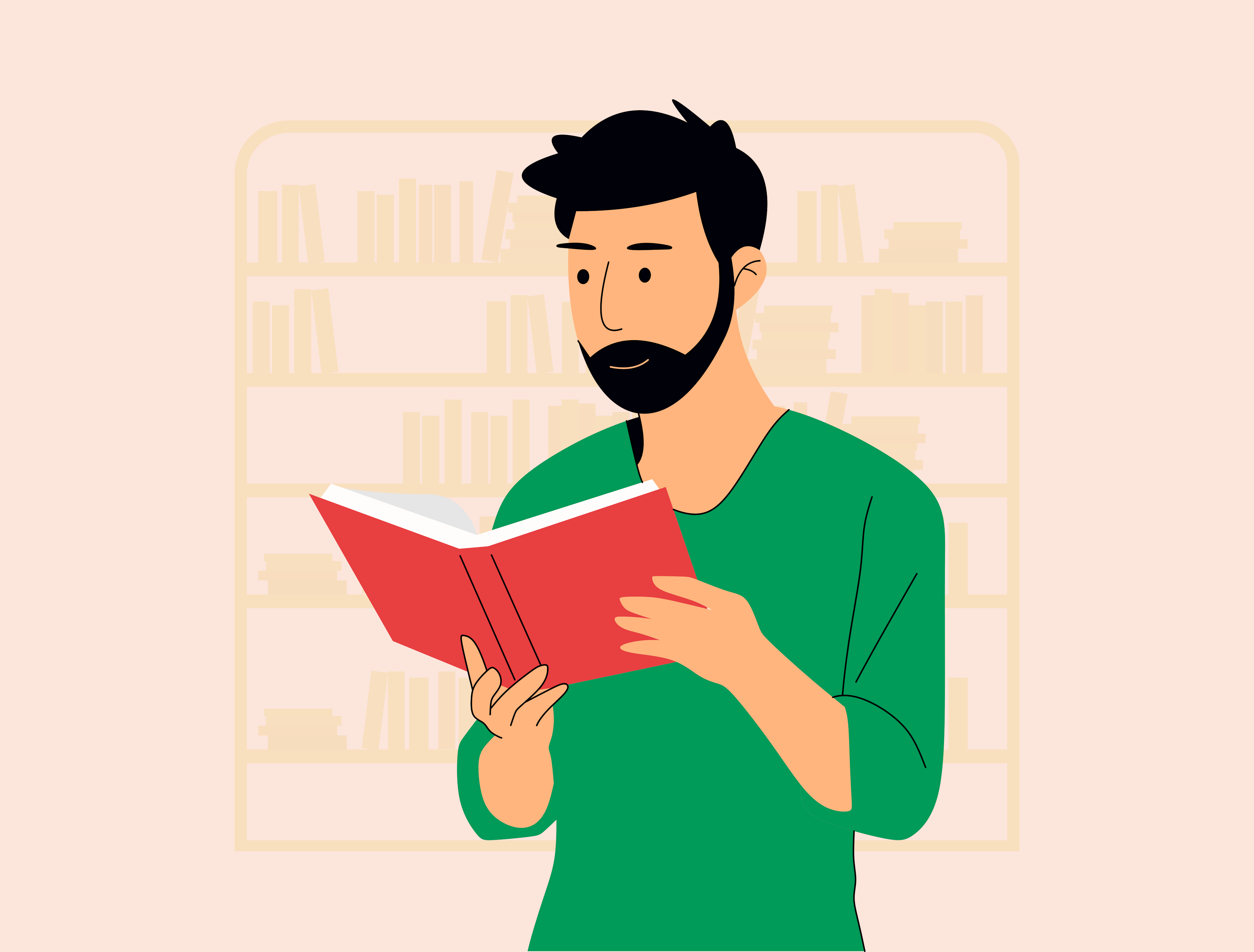 Ilustrasi Perpustakaan